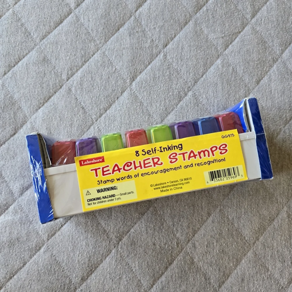 Lakeshore Self-inking‎ Teacher Stamps New